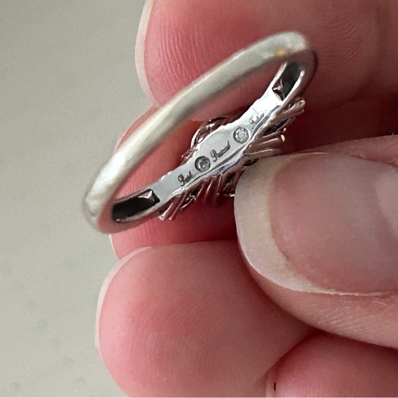 Stunning 0.25 CT Diamond Engagement Ring 10K White Gold - Picture 4 of 6